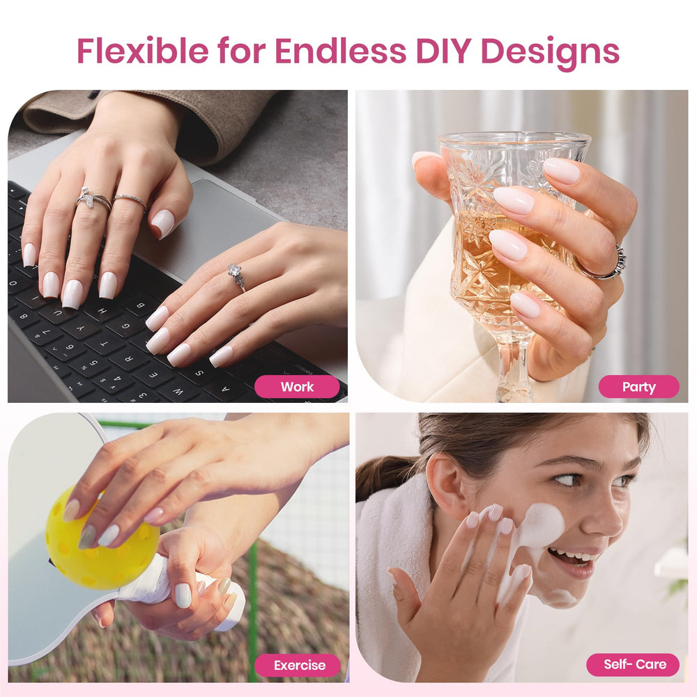 Beetles Tipex Lite at-home manicure setup for durable results.