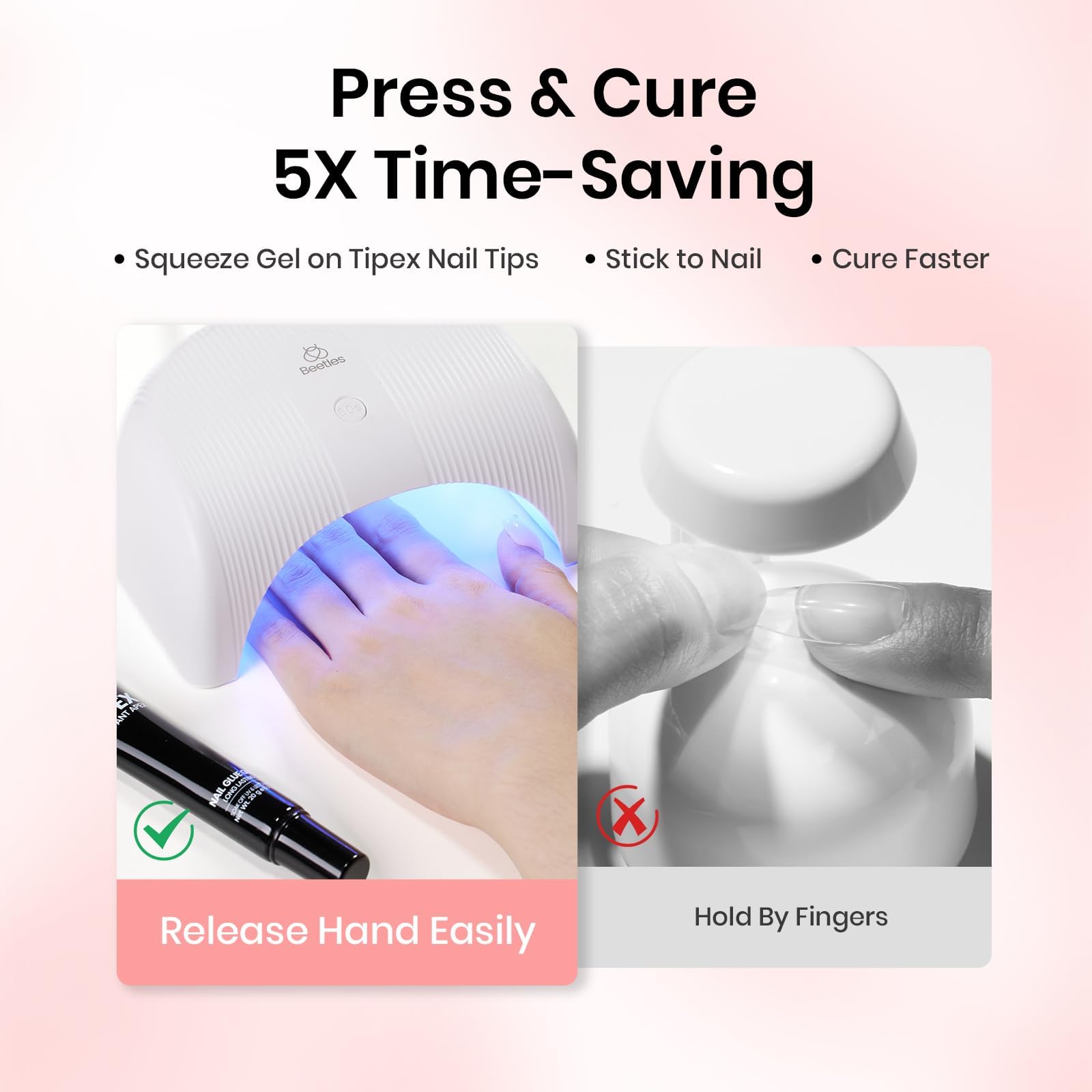 Beetles Tipex Nail Glue Gel 20g precision-nozzle enables smooth flow control