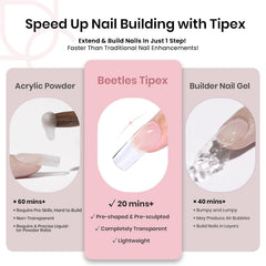 Beetles Tipex solid nail glue squeeze tube for tidy, mess-free application.