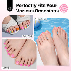 Beetles toe nail tips square with double matte finish for lasting wear.