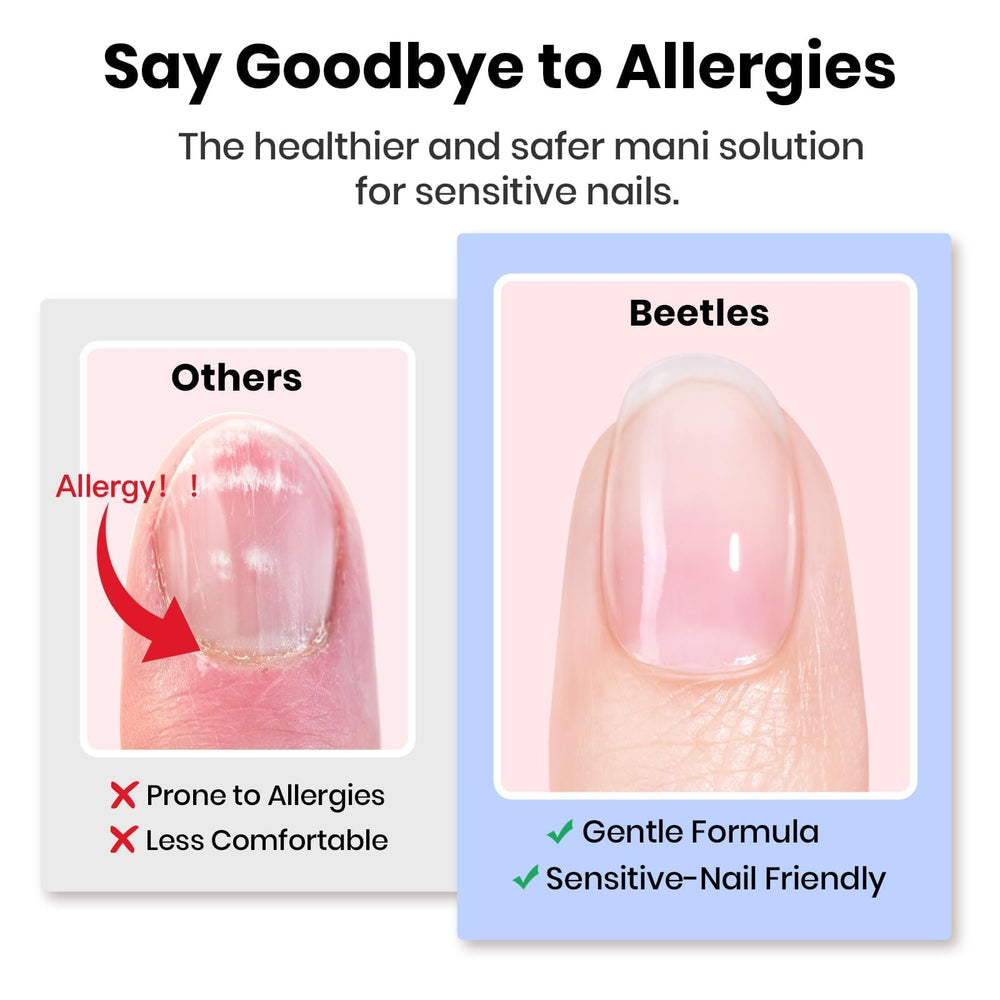 Beetles Vitamin E–enriched prep protects natural nails during extensions.
