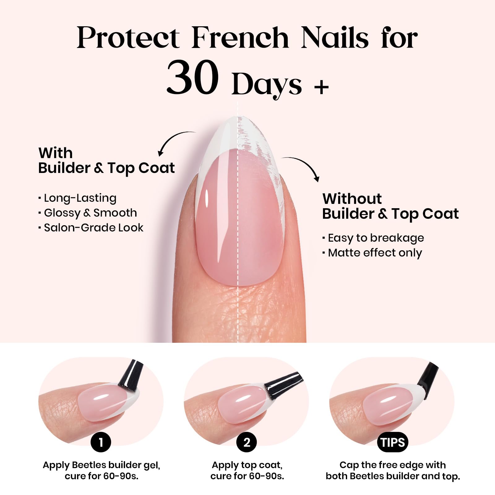 0.4mm free edge for a natural look