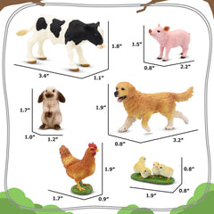 Beetots Farm Animals Set lamb figurine with lifelike pose for storytelling.