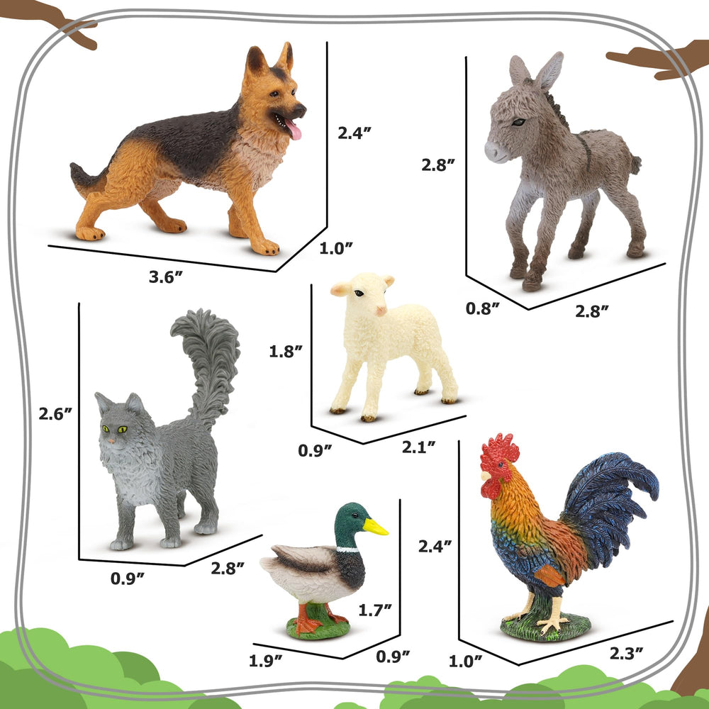 Beetots Farm Animals Set German Shepherd figurine for role play and adventures.