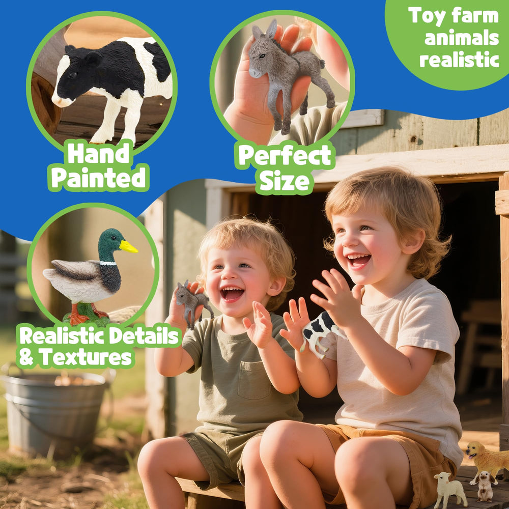 Beetots Farm Animals Set Hen figurine for coop pretend play.