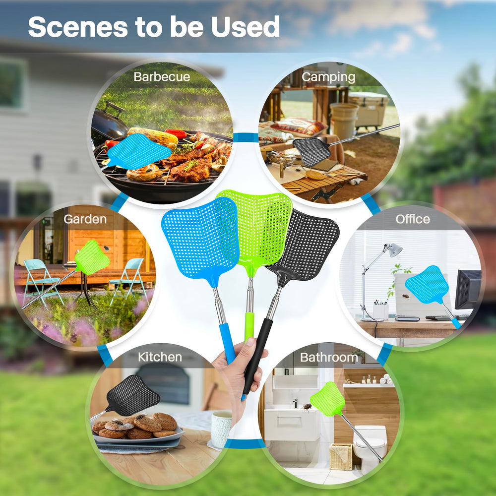 Begonia fly swatter suitable for indoor and outdoor use.