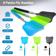 Begonia fly swatter with safety plastic paddle, ideal for kid-friendly use.