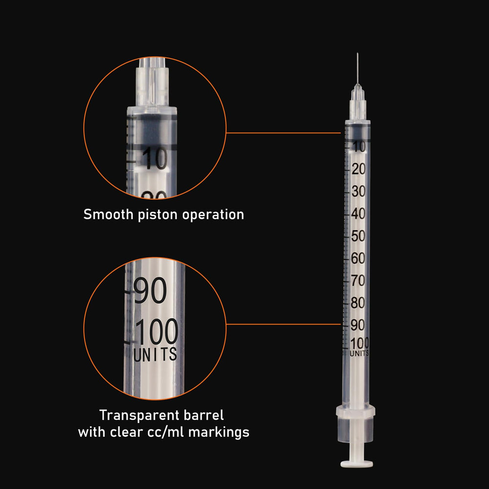 Beicok easy-dose syringe barrel for accurate measurements.
