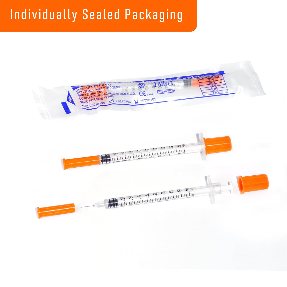Beicok individually sealed packaging keeps syringes clean and ready to use