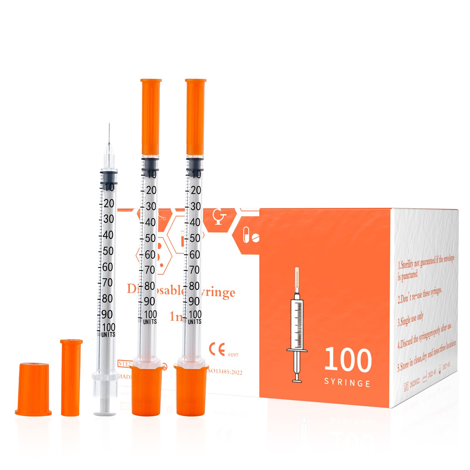 Beicok U-100 1ml syringe for precise liquid transfer in labs.