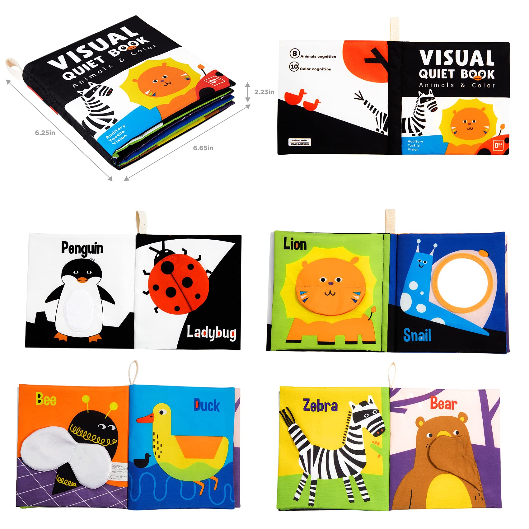 Beiens Soft Baby Books animal pages encourage sensory exploration