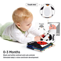 Beiens Soft Baby Books bear paw crinkle page inviting tactile exploration