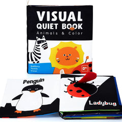 Beiens Soft Baby Books lion page with high-contrast visuals to stimulate early vision