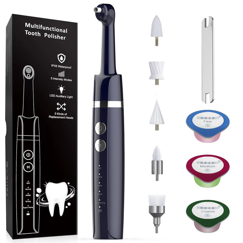Beiermu Tooth Polisher with LED Light for brighter at-home cleaning.