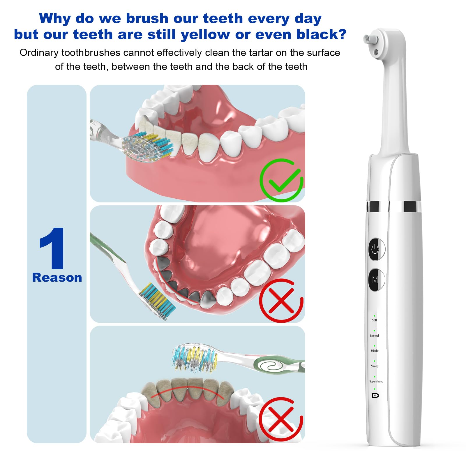 BEIERMU kit with six brush heads for targeted polishing