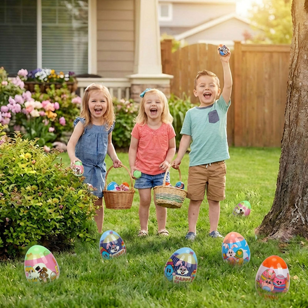 BEIGUO Easter basket stuffer toy set adds variety to party favors.