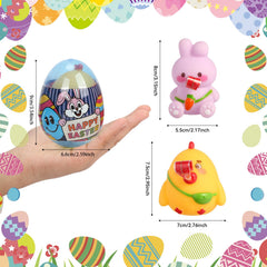BEIGUO bunny tongue-out toy inside egg creates playful surprise for kids.