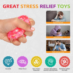 BEIGUO Easter Egg Stress Ball green confetti sensory squeeze toy