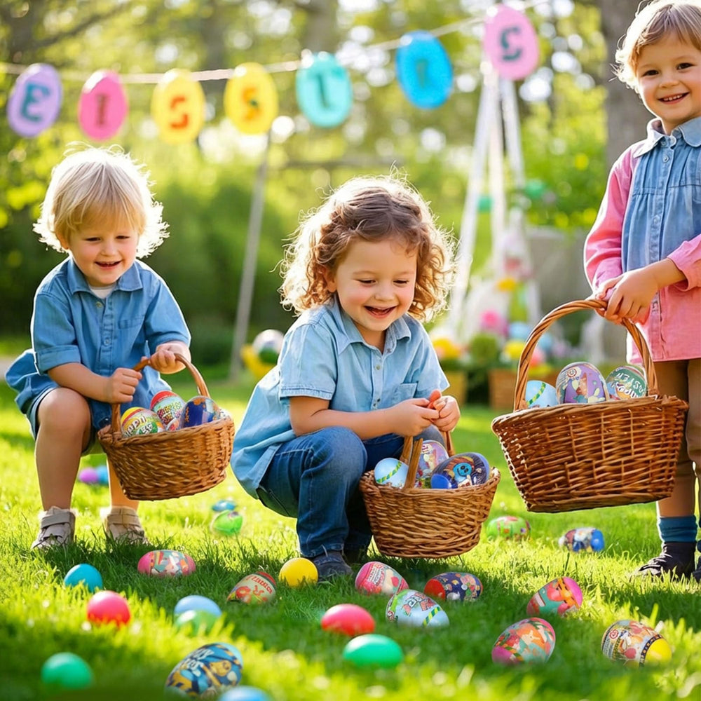 BEIGUO Easter Eggs easy-to-clean material after play.