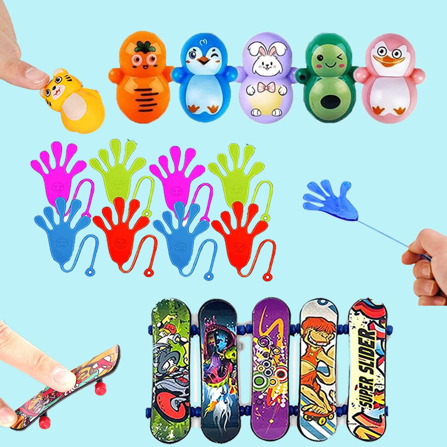 Beilunt fidget spinners bright colors for engaging party activities.