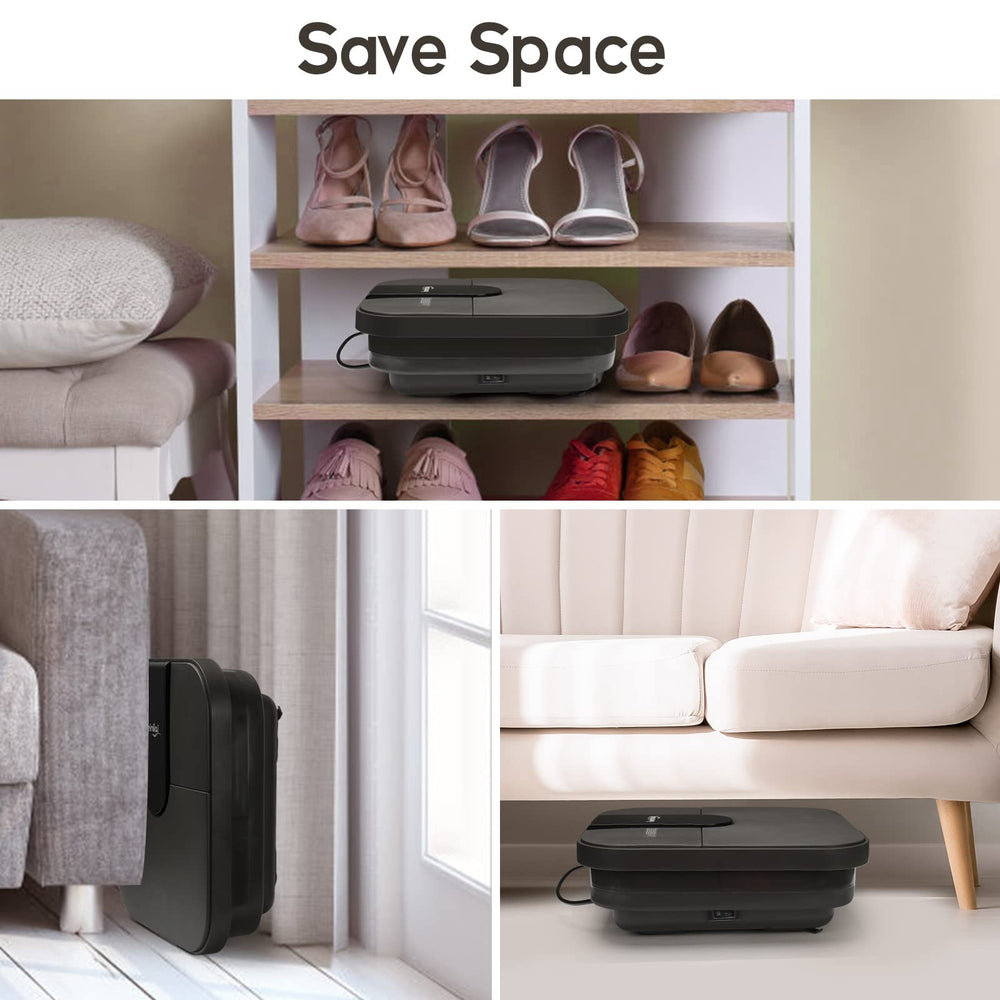 Beinilai collapsible foot spa folded compactly for storage