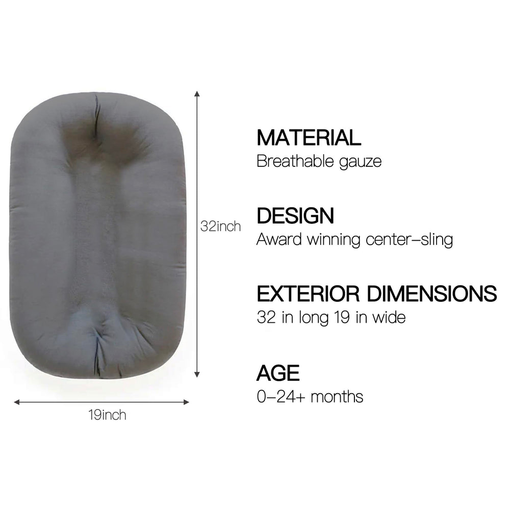 Beisurznga soft organic cotton cover offers skin-friendly comfort during rest and play.