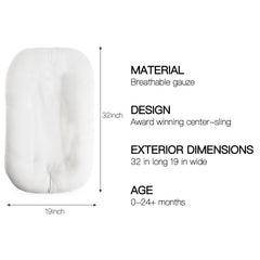 Beisurznga infant cushion with removable cover highlights easy cleaning and quick mess cleanup
