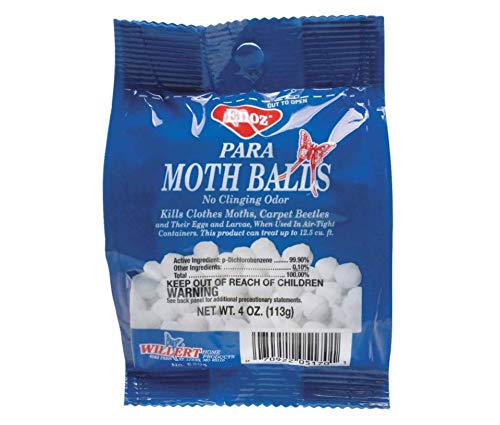 Bek Brands para Moth Balls two-pack, ideal for closet storage.