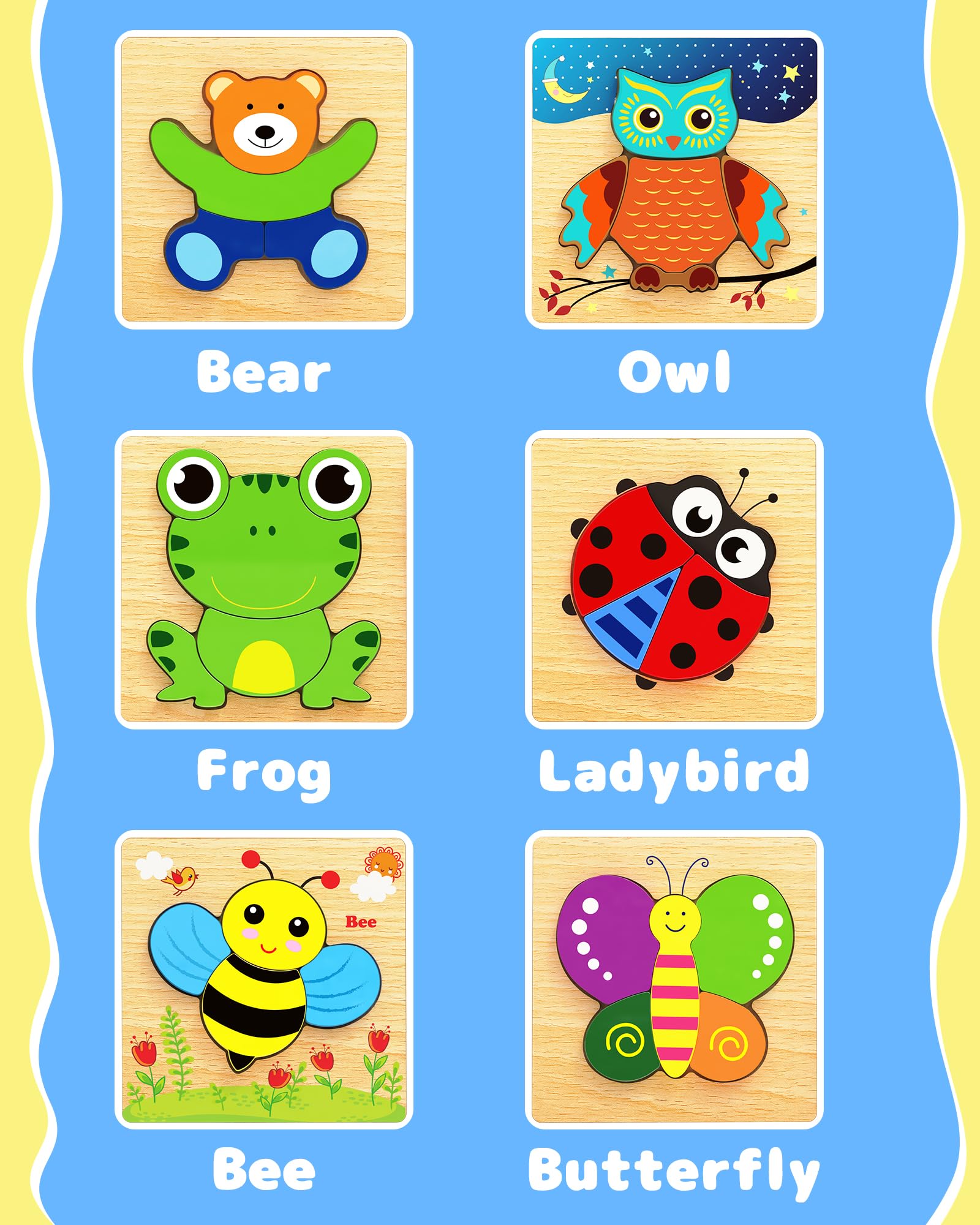 Bekayshad owl puzzle for toddlers offers engaging learning with bright contrasts