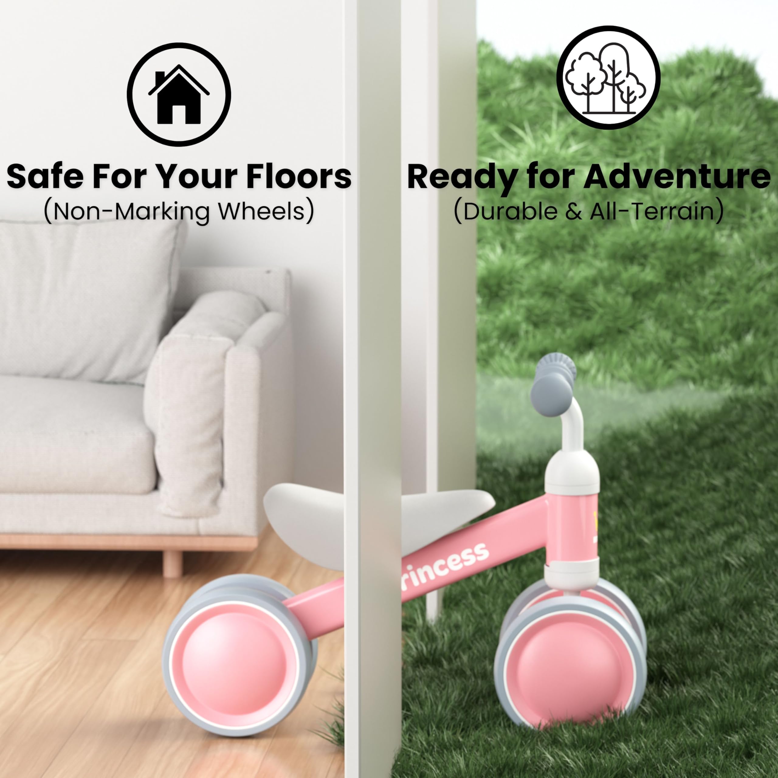 Bekilole silent EVA tires protect floors during indoor adventures.