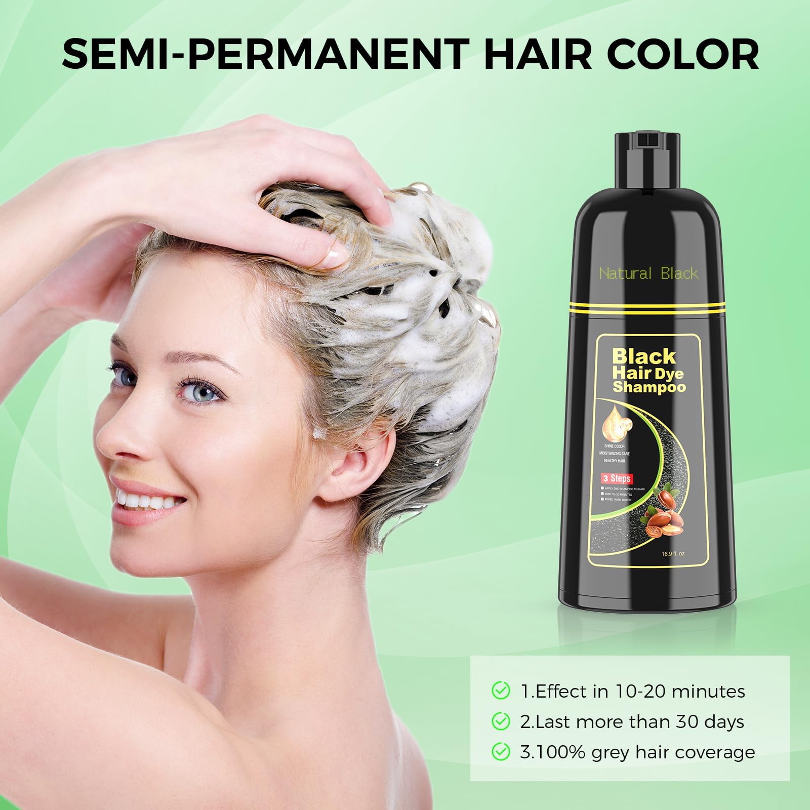 Color lasts up to 2-3 weeks before regrowth becomes noticeable