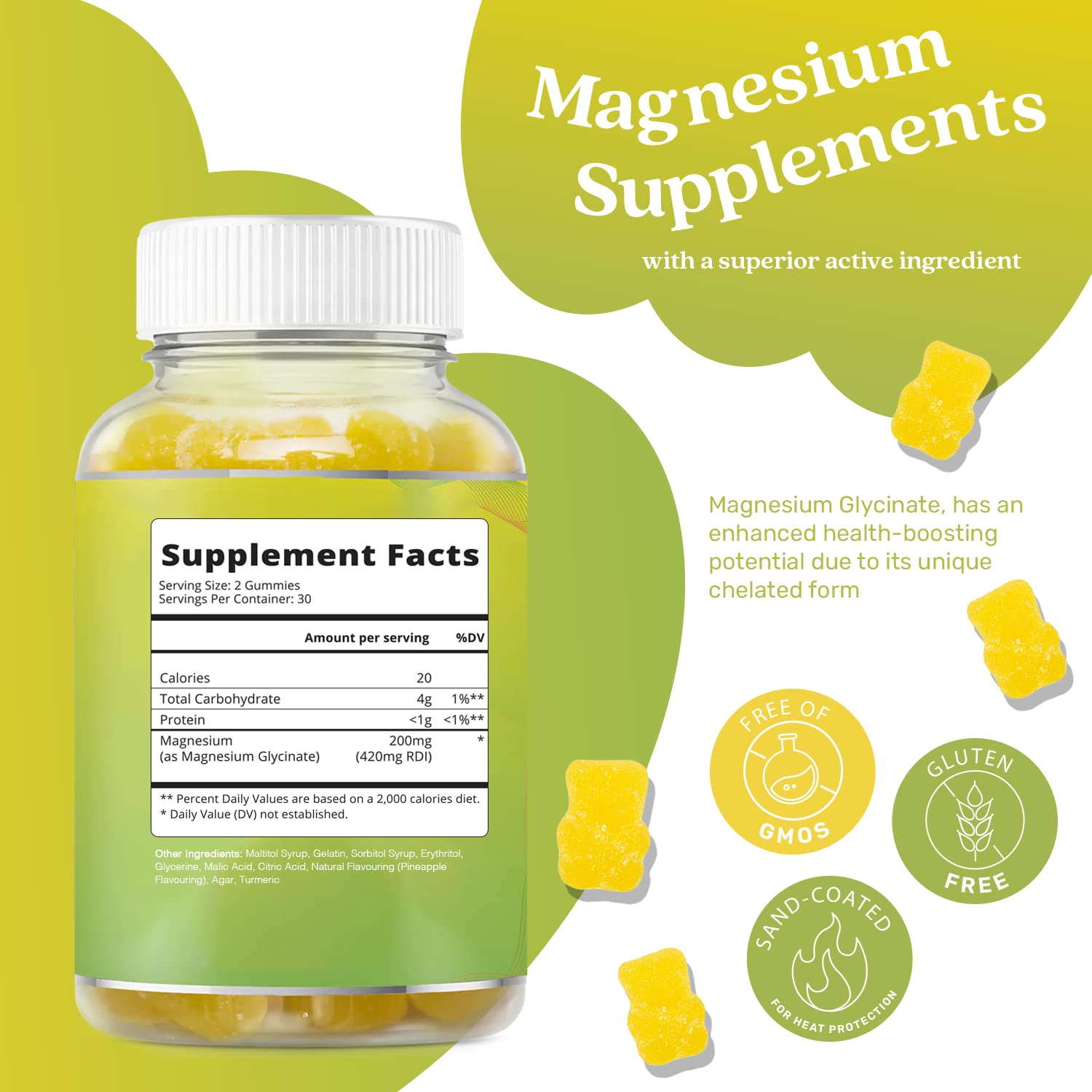 BeLive magnesium gummies for kids, chewable and easy to dose