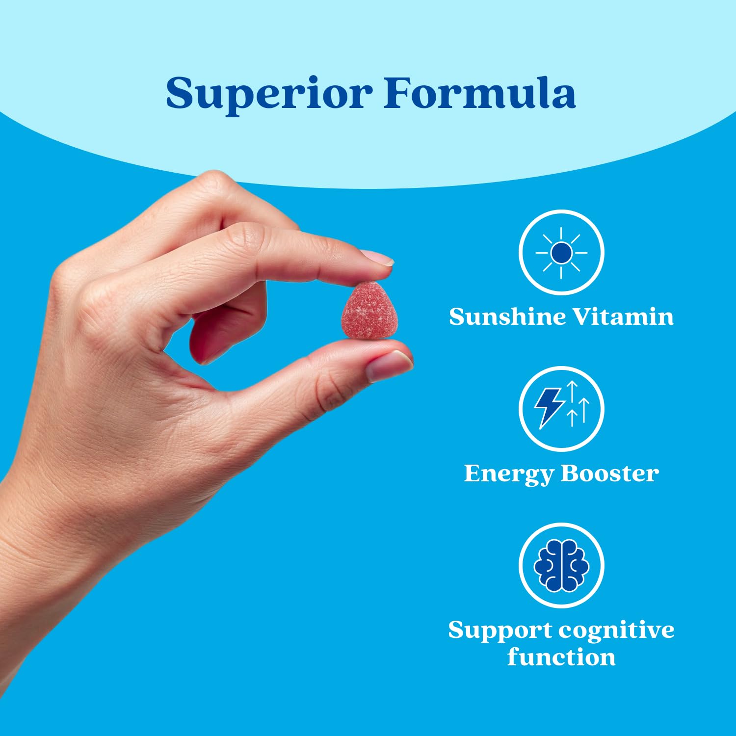 BeLive Vitamin D3 Gummies coating protects against melting