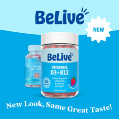 BeLive Vitamin D3 Gummies in a family-use scene for daily routine