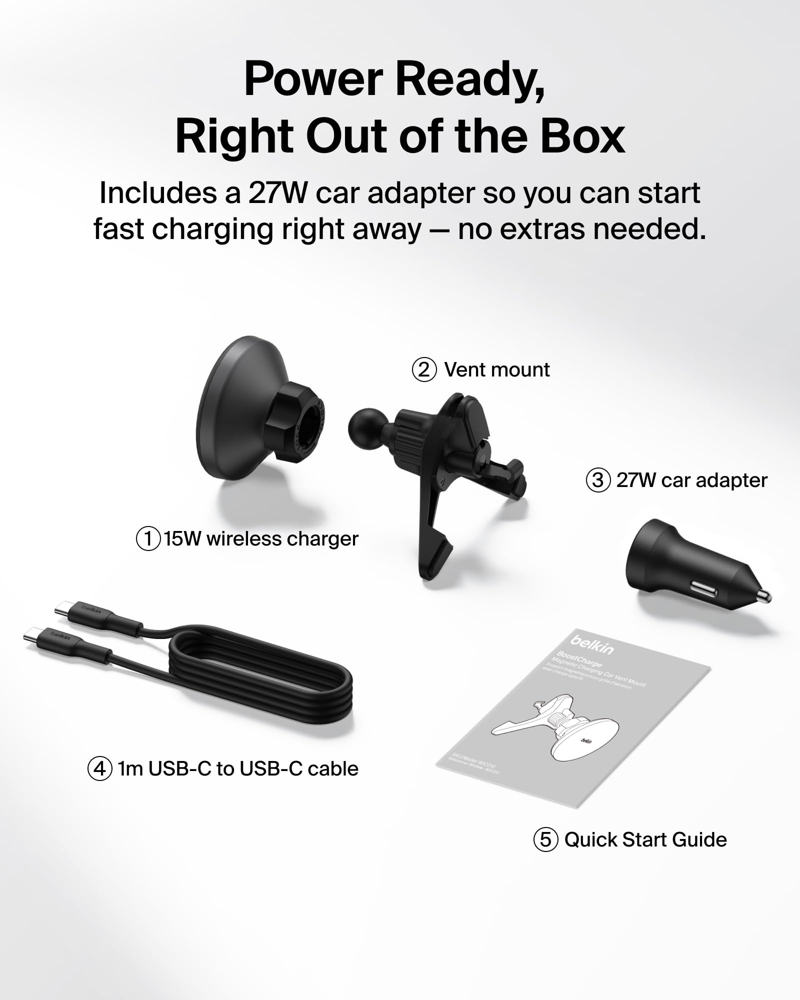 Belkin BoostCharge safety with SmartProtect provides overvoltage protection.