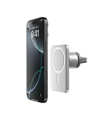 Belkin MagSafe Vent Mount Pro, front view, secure hands-free navigation on the road.