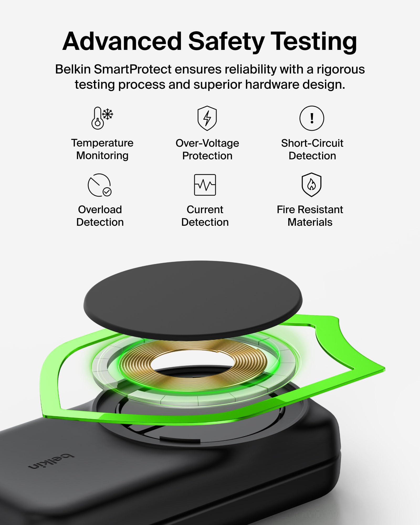 Standby mode display feature on Belkin 3-in-1 charger