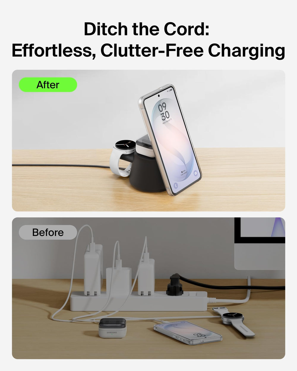 Belkin UltraCharge packaging uses 100% plastic-free materials.