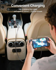 USB-A port in use enables compatibility with older accessories.