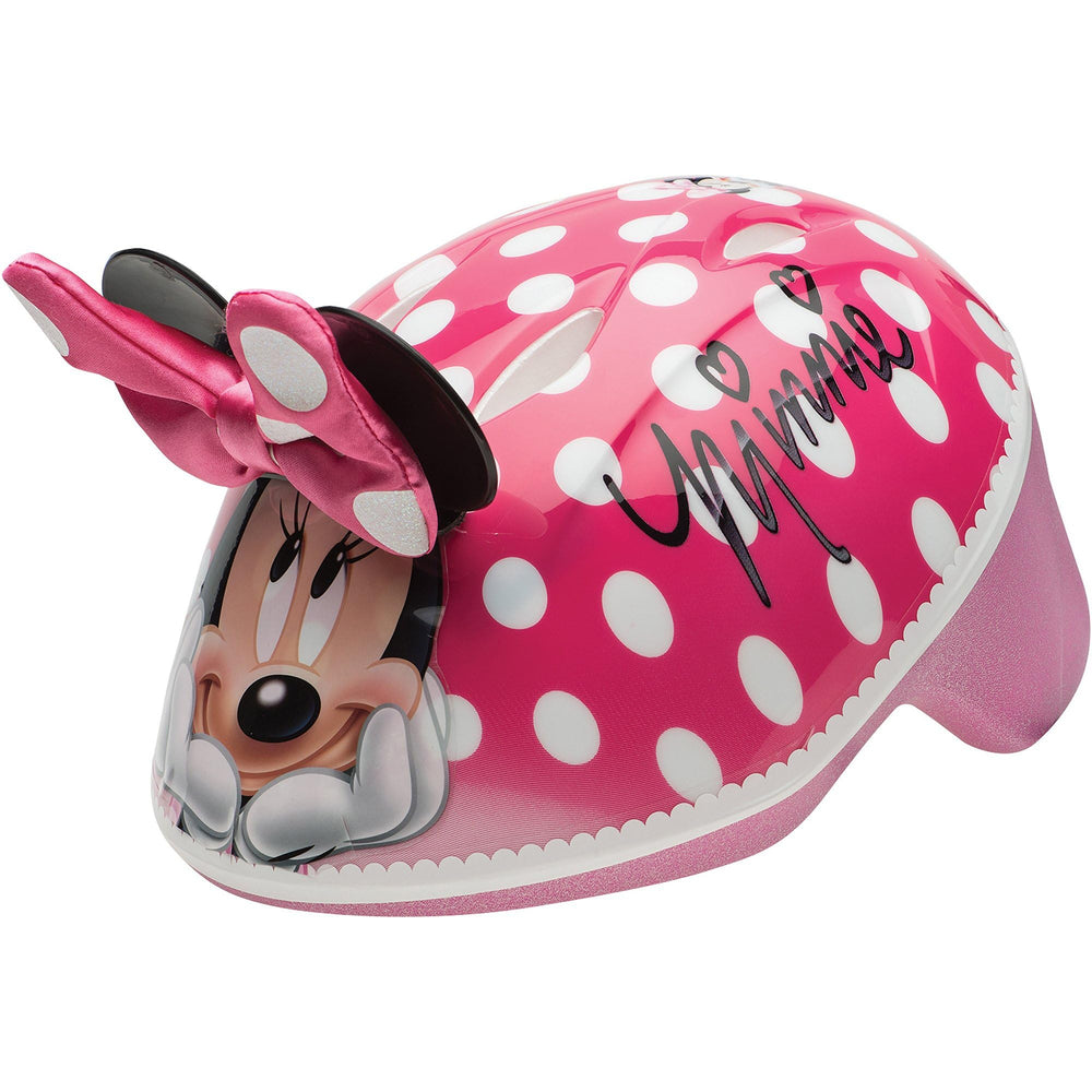 Bell Minnie Me helmet with 3D bow and ears for playful protection on every ride.