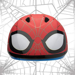 Bell Spidey Eyes helmet side view with kids-friendly Spider-Man design.