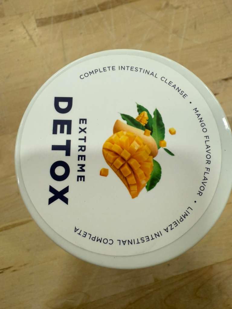 Bella All Natural Extreme Detox Mango front label showcases mango flavor