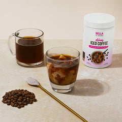 Bella All Natural Skinny Iced Coffee ingredients close-up