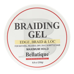 Bellatique braid-loc style finish delivering sleek, shiny protection.