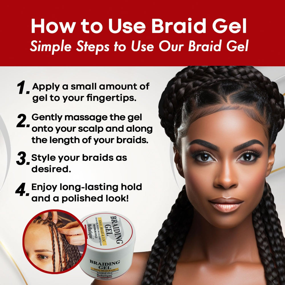 Bellatique edge gel supports protective styling readiness across textures.
