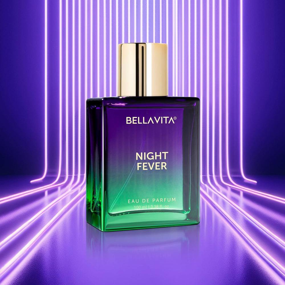 Bellavita Night Fever cap closeup highlights premium packaging.