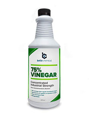 Belle Chemical 75% Pure Vinegar bottle front for heavy-duty cleaning tasks.