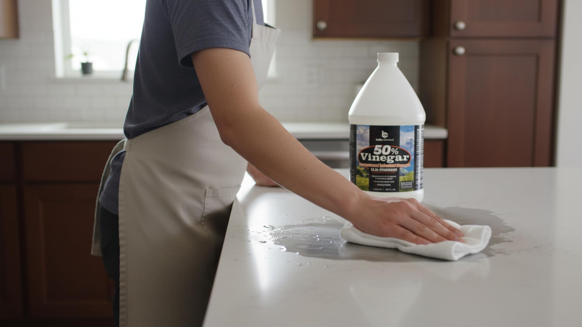 Belle Chemical one-gallon concentrated vinegar storage ready for multiple tasks.