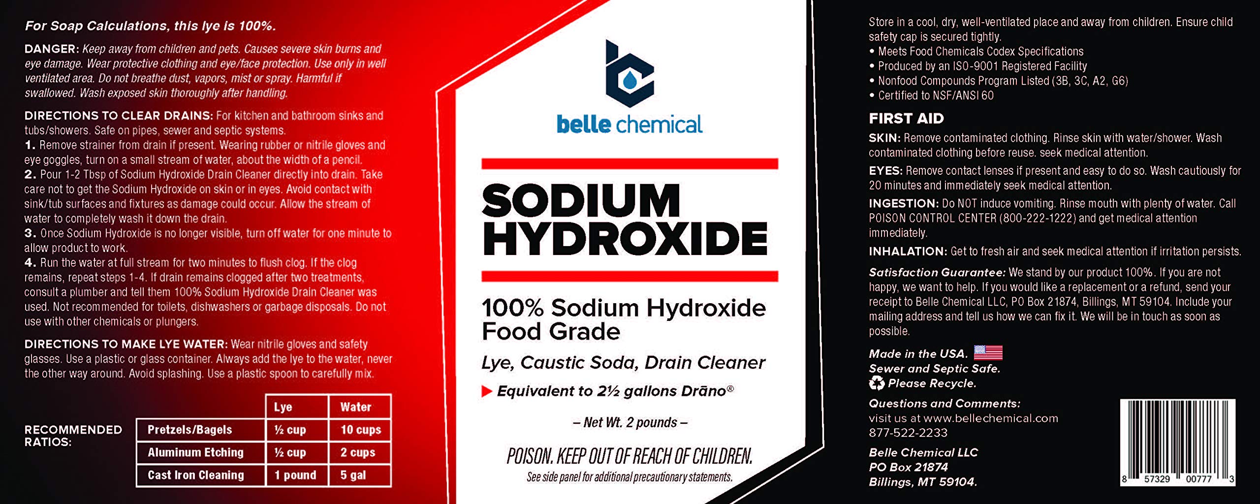 Close-up of white lye powder highlighting premium quality for cleaners and food prep.