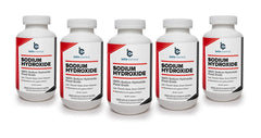 Belle Chemical sodium hydroxide pure food-grade 10 lb jar for soap making.